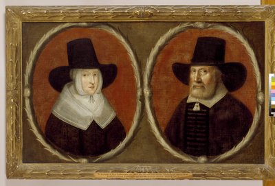 John Tradescant de Oudere en zijn vrouw Elizabeth, 1656 door English School